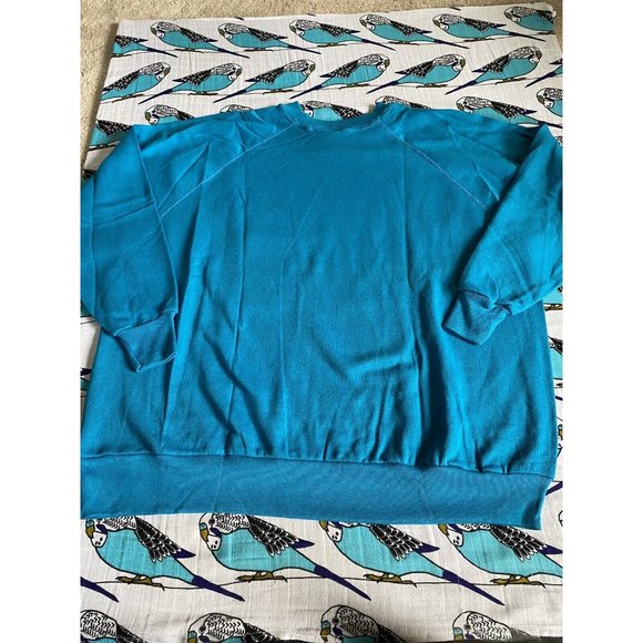 Vintage 1991 Lady MacGregor Sweat Shirt XXL 2X Blue Women’s Monsanto Fibers - Picture 11 of 11